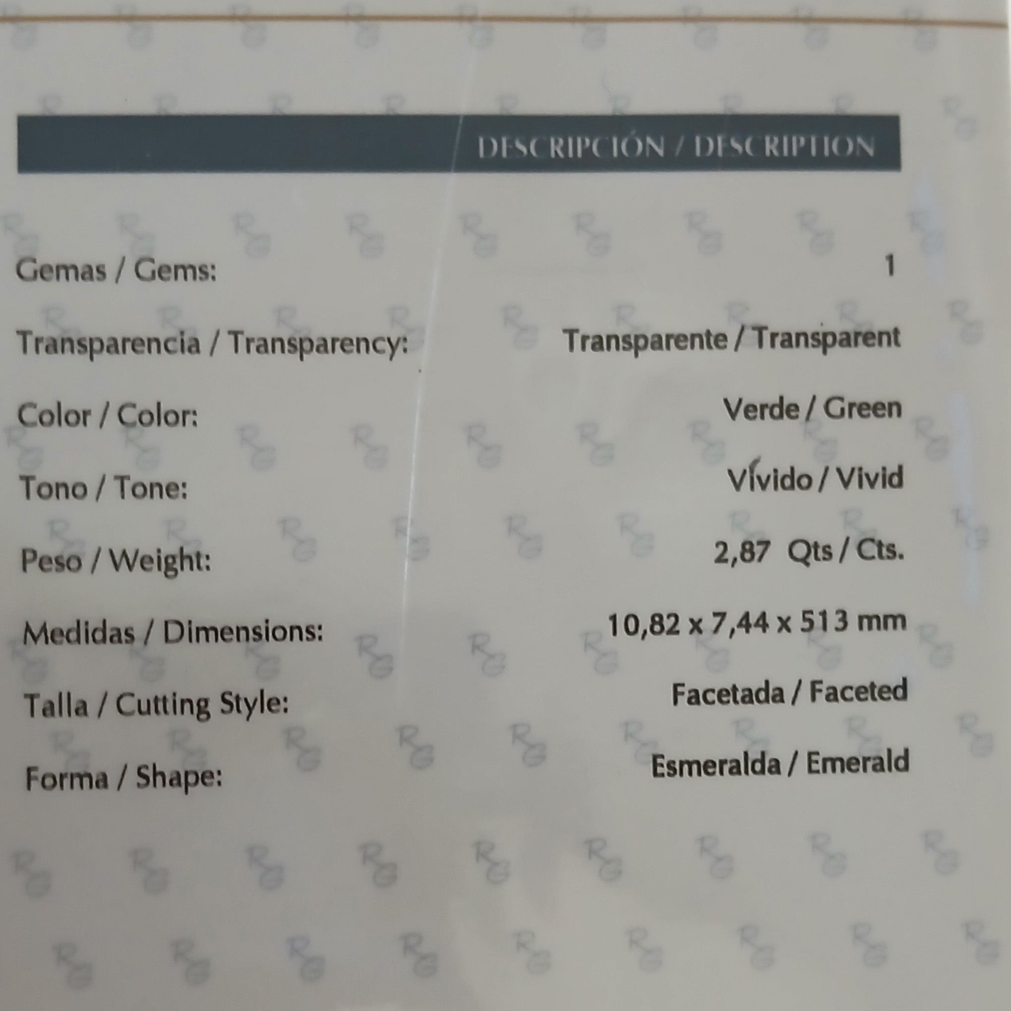 Smeraldo colombiano 2,87 Ct