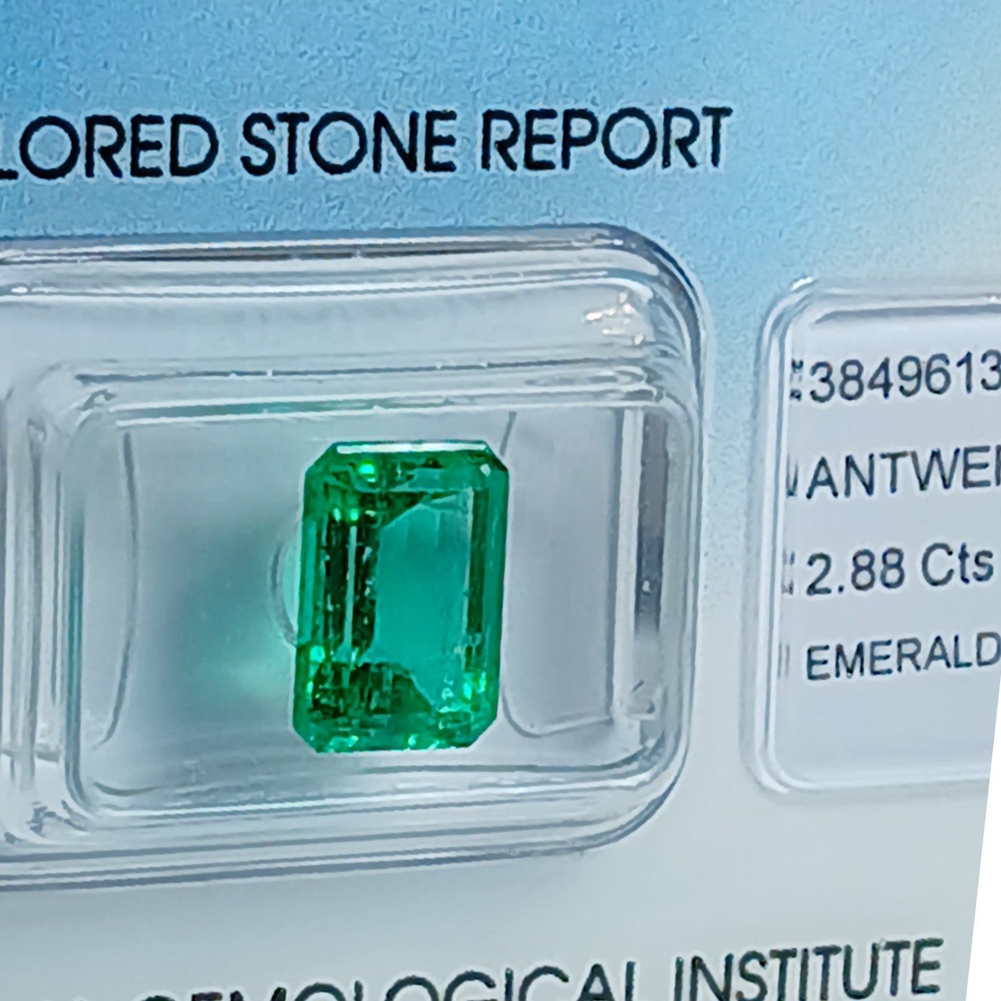 Smeraldo colombiano 2,88 Ct