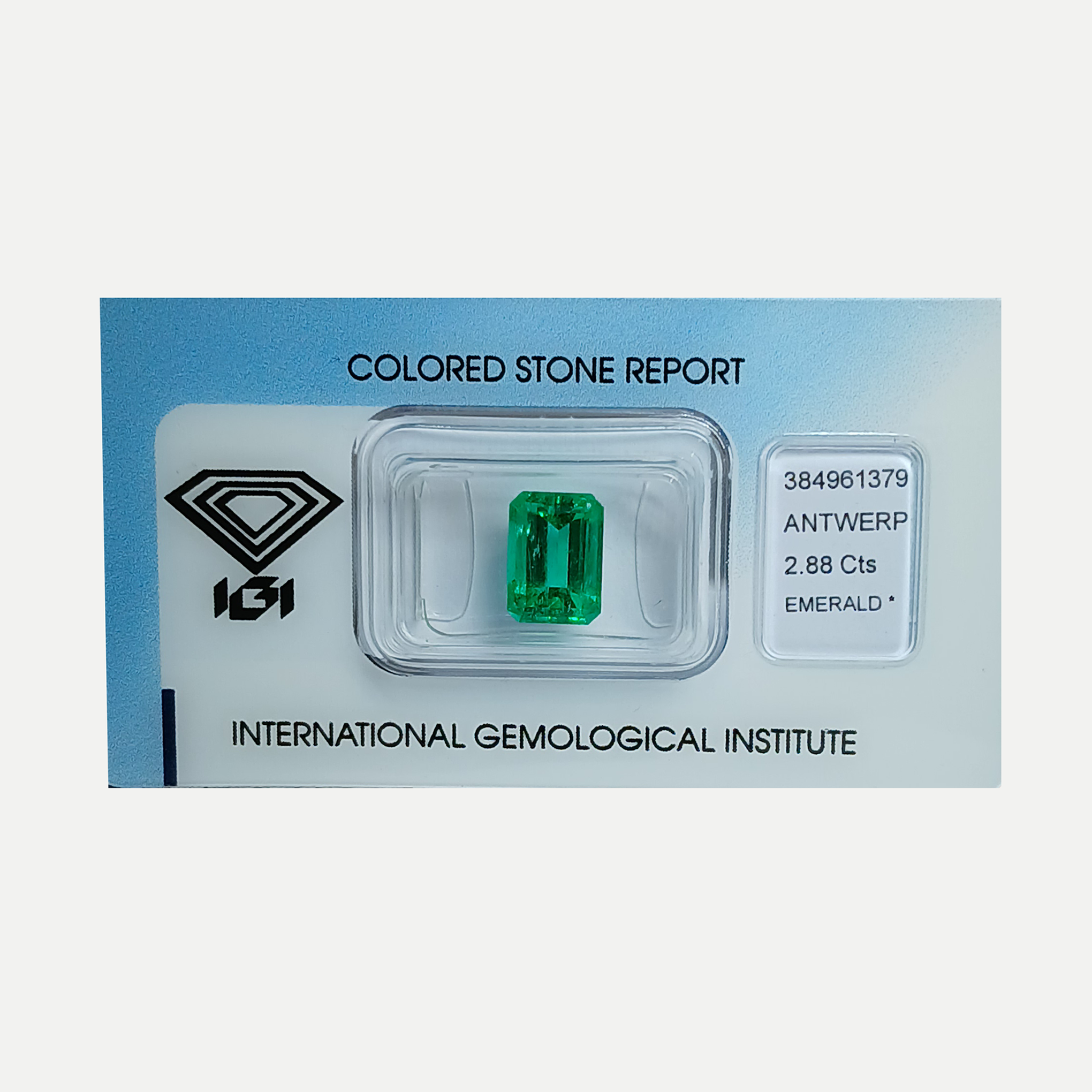 Smeraldo colombiano 2,88 Ct